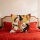 thumbnail image 3 of Estándares de Almohada Tamaño Estándar Algodón, 17.7x17.7 Pulgadas Cubiertas de Almohada Decorativas con Tela Suave, Estándares de Almohada con Cremallera Tamaño Estándar, Cremallera Oculta para la De, 3 of 7