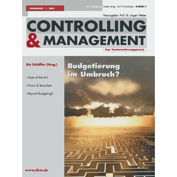 Zfcm-Sonderheft Budgetierung Im Umbruch ?, Book 1, (Paperback)