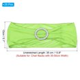thumbnail image 2 of Unique Bargains 14'x5' Stretch Chair Sashes Bows Chair Bands Sashes with Buckle Slider Light Green 25 Pack, 2 of 5