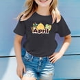 thumbnail image 2 of TZEWGL T-Shirts For Infnat Short Sleeve Crew Neck Monthly Word Prints Clothes For Toddlers size 2-3T, 2 of 4