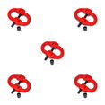 thumbnail image 2 of Ruiboury Red Grade 80 Alloy Steel Hammerlock Coupling Link Connection Hoisting Buckle Hook Hoisting Buckle Strong Durable 3.15T 5Set, 2 of 6