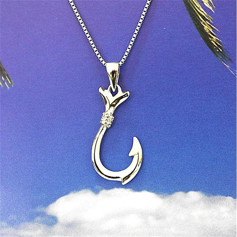 Fish Necklace Jumping Bass Fish Pendant Sterling Silver Fish Charm Fish  Jewelry Silver Fish Gift for Fisherman Dad Father's Day Gone Fishing 