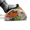 thumbnail image 5 of Fall Foot Rest, Simplistic Autumnal Foliage Leaves Halftone Elements, Non-Slip Backing Adjustable Ergonomic Memory Foam Leg Support for Office, Multicolor, by Ambesonne, 5 of 5