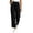 Black 1, variant on Wide Leg Pants for Women Straight Leg Cropped Trousers Chino High Waisted Business Casual Elastic Waist Work Trouser Pants with Pocket
