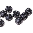 thumbnail image 3 of 10 dados acrílicos opacos de 16 caras d16 de 14 mm para juegos de rol Negro, 3 of 7