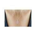 thumbnail image 3 of JewelersClub White Diamond Accent Sterling Silver A TO Z Initial Pendant, 18", 3 of 4