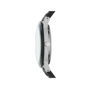 Time & Tru Womens Wristwatch: Silver Case, Black Bezel, Easy Read Dial, Silicone Strap (FMDOTT015)
