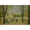 thumbnail image 2 of Stanislas Lépine 18x13 Gold Ornate Wood Frame and Double Matted Museum Art Print Titled - Place De La Concorde, View of the Tuileries Terrace (1880), 2 of 4