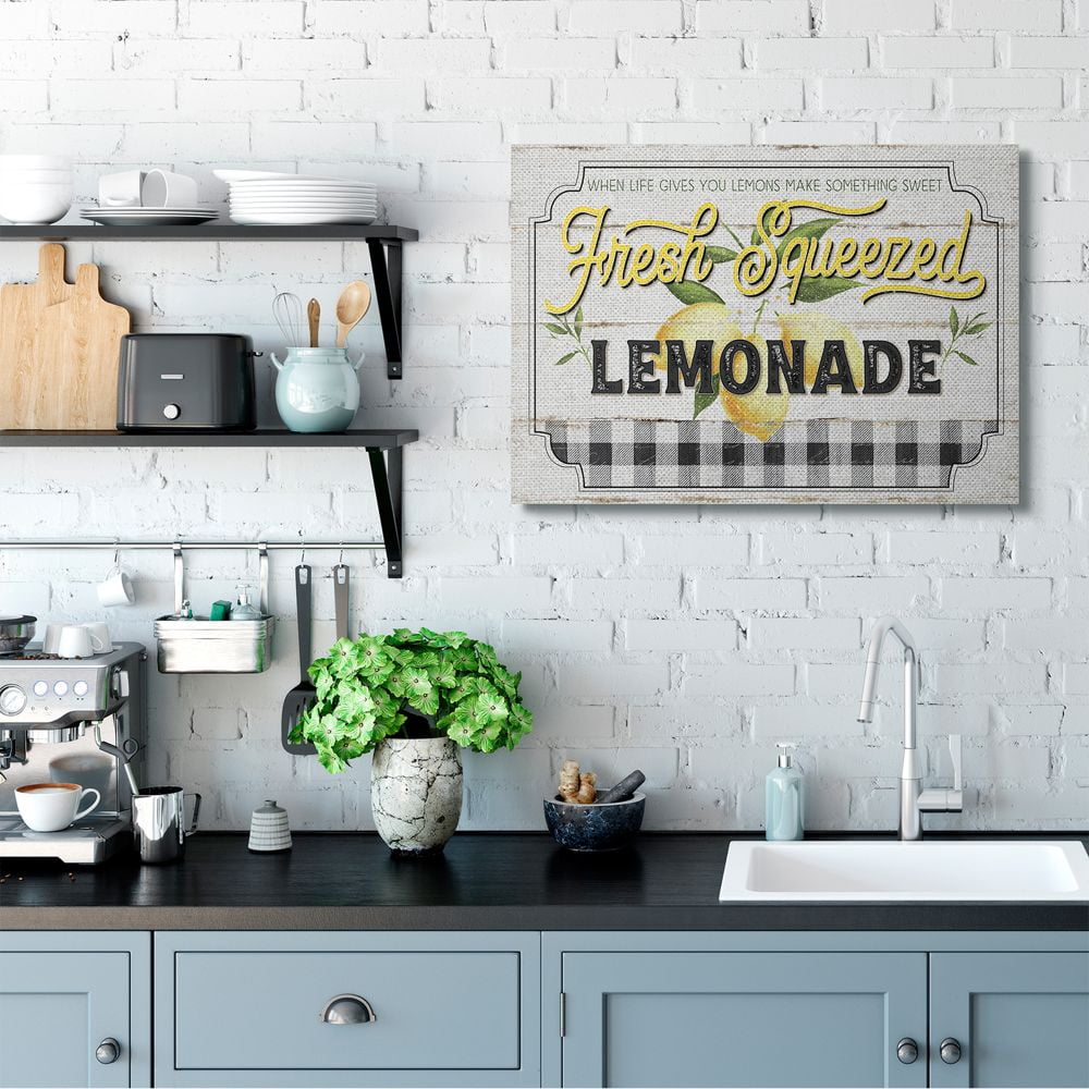 Stupell Industries Charming Rustic Fresh Squeezed Lemonade Sign Designed by Jennifer Pugh