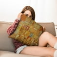 thumbnail image 3 of Farmhouse Style Square Pillowcases with Modern Abstract Art - An Array of Color for Your Home, 3 of 7