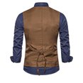 thumbnail image 3 of Traje de los Hombres, Nuevo Empalme Falso Dos Piezas de Pecho Blusa Casual para el Uso Diario, 100% Poliéster Camiseta de Moda, 3 of 4