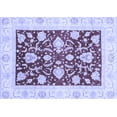 thumbnail image 1 of Ahgly Company Machine Washable Indoor Rectangle Oriental Blue Traditional Area Rugs, 5' x 8', 1 of 4