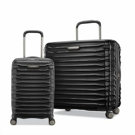 SAMSONITE STRYDE 2 HARDSIDE EXPANDABLE, 2 PC SET (22X14X9/LG), STEALTH BLACK