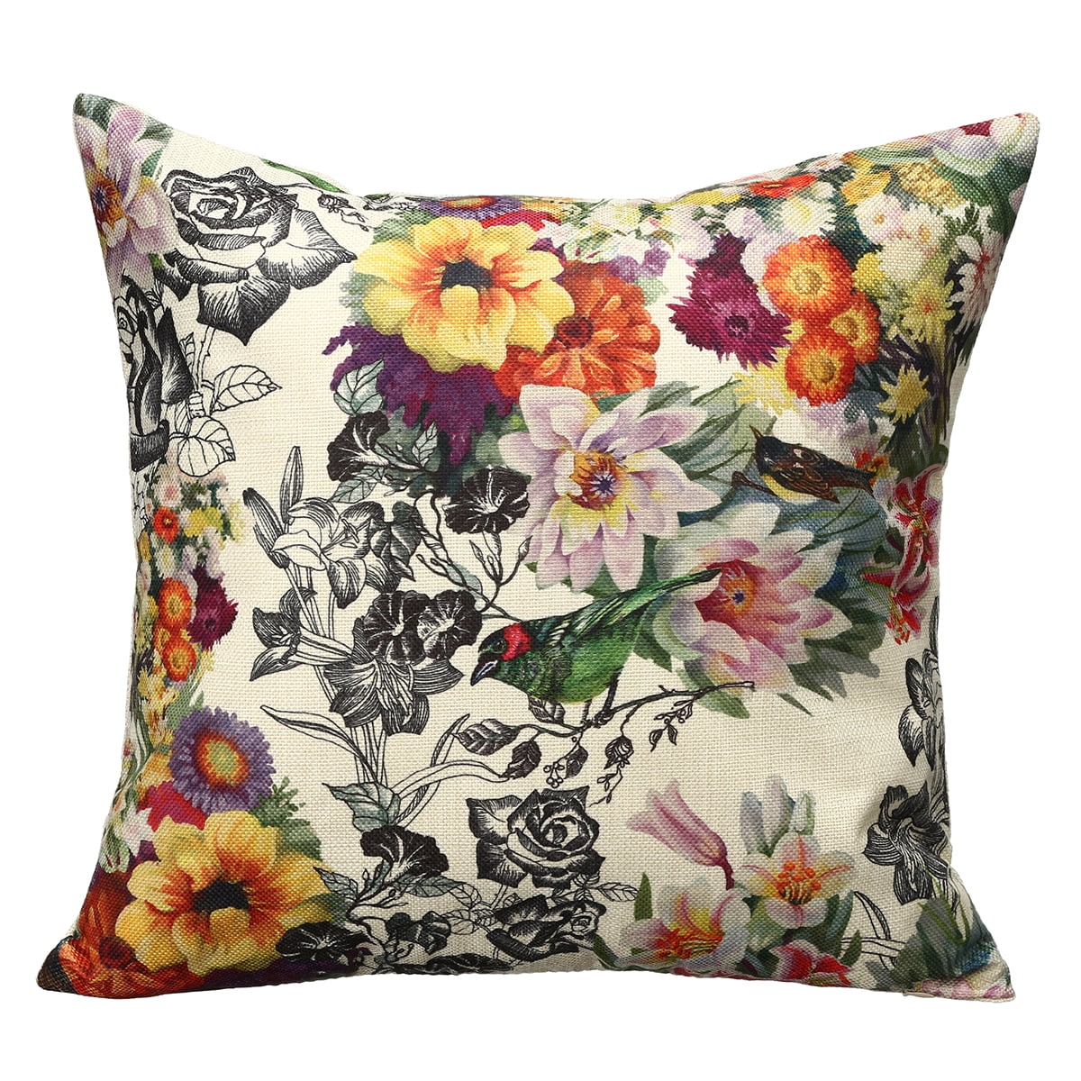 Cushion Cover Tropical Animal Print Waist Throw Pillow Case Home Sofa Decor New 