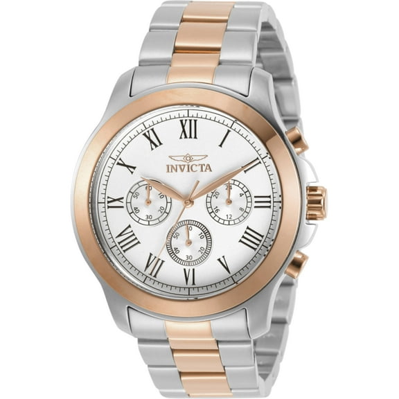 Invicta Men's Specialty Multi-Function Two-Tone Ss Silver-Tone Dial Movement: Quartz