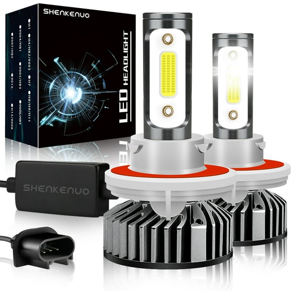 Fit For Kia Soul 2014-2019 LED Headlight Bulbs, 9008/H13 High Beam and Low Beam,Pack of 2,SHENKENUO