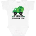 thumbnail image 3 of Inktastic 1st St Patricks Day Construction Truck Shamrocks Boys Baby Bodysuit, 3 of 5
