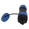 thumbnail image 2 of Conector impermeable de tuerca trasera, Conector de enchufe impermeable Conector de alimentación de aviación Conector de enchufe impermeable Rendimiento de alta gama, 2 of 8