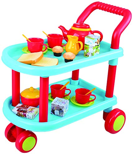 kid connection tea set trolley playset