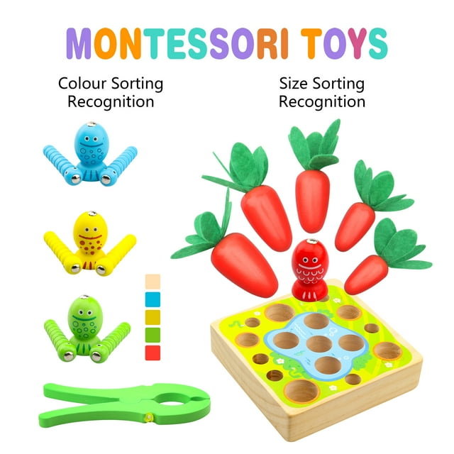 Montessori Toy for 2 3 Years Old Boys Girls,Montessori Toy for Toddler,Farm Toy for 1 2 Years Old Birthday Gift for 1 2 Years Old Kids.