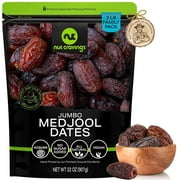 Sun Dried Jumbo Medjool Dates, No Sugar Added 32oz by Nut Cravings