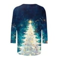 thumbnail image 5 of Abomasnow Plus Size Christmas Shirts for Women Christmas Tree Print T-Shirts Xmas Gifts Long Sleeve Crewneck Pullover Tops S-5XL, 5 of 5