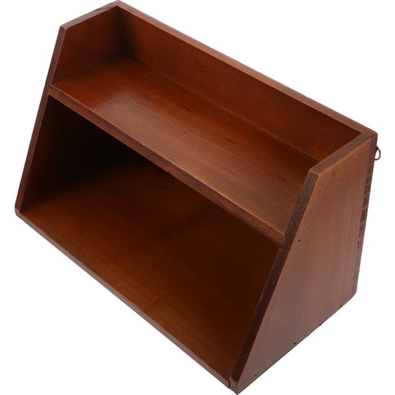 FELTECHELECTR Toys Storage Rack Dark Red Wood 1Set