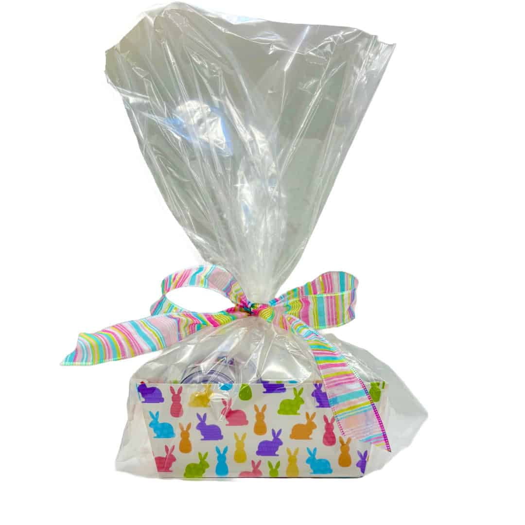 Easter Gift Basket, Kids, Teens, 16 oz., Chocolate Bunny, Stickers to Decorate