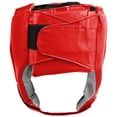 thumbnail image 3 of Open Face Leather Headgear - Red, 3 of 4