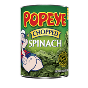 Popeye Canned Chopped Spinach, 13.5 oz , Can