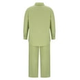 thumbnail image 4 of Ensemble 2 Pcs pour Femmes, Chemise Boutonnée et Pantalon Large Décontracté, 4 of 5