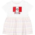 thumbnail image 3 of Inktastic Peruvian Soccer Girls Baby Dress, 3 of 5