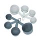 thumbnail image 1 of Plastic Graduated Measuring Cup, Kitchen Dedicated Measuring Cup, White And Gray 4-piece Measuring Cup Set (8pcs), 1 of 5