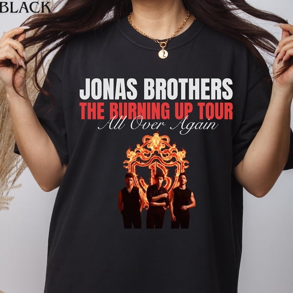 Jonas Brothers The Burning Up Tour T-shirt Sizes S-5XL
