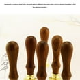 thumbnail image 4 of Set de Cachets Rétro avec Poignée en Bois et Tête en Cuivre, 4 of 8