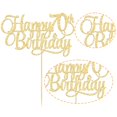 thumbnail image 3 of Adorno para Pastel Ephlyn 70º Cumpleaños Brillo Dorado 20 cm, 3 of 7