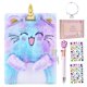 thumbnail image 1 of Pjdrllc Diario De Caticorn Para Niñas Con Cerradura Y Llaves Diario Para Niños Cuaderno De Viaje Para 6-10 Diario Secreto Con Pegatinas De Bolígrafo Multicolor Pulsera Regalo Único Para Cumpleaños Pas, 1 of 1