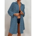 thumbnail image 3 of Bsubseach Fashion Polyester Swiss Dot Button Down Shirt Dress Swimwear Cover-Ups, One Size, 3 of 7
