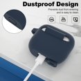 thumbnail image 4 of Funda protectora de silicona para AirPods 3 2021 - Azul oscuro, 4 of 7