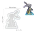 thumbnail image 3 of Qocolhg Easter Bunny Candle Mold, Candle Moulds for Candle Making, Reusable 3D Bunny Candle Mould, Easter Rabbit Silicone Moulds, DIY Silicone Bunny Moulds Casting Soap Moulds Easter Decoration, 3 of 6