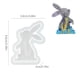thumbnail image 3 of Molde para velas de conejito de Pascua, moldes para velas, molde reutilizable de conejito 3D, moldes de silicona para velas, moldes para manualidades, moldes para jabón, decoración de Pascua, 3 of 6