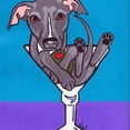 thumbnail image 2 of CafePress - Italian Greyhound Martini -  Round Wood Ornament 4", 2 of 2