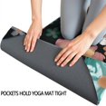 thumbnail image 3 of Pioneer Flower Floral Print Pattern Hot Yoga Mat Towel Non Slip for Hot Yoga - Quick-Drying Yoga Mat Cover with 4 Corner Pockets with Travel Bag - Hot Yoga Towel Non Slip 74"x26", 3 of 6