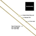 thumbnail image 3 of KoolJewelry 10k Yellow Gold Rope Chain Necklace (1.8 mm, 24 inch), 3 of 7