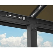 Palram - Canopia Olympia 10 x 14 Patio Cover - Gray/Bronze