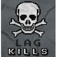 thumbnail image 2 of Lag Kills Computer Video Gaming Gamer Plus Size Crewneck Graphic Tee Shirt Brisco Brands 2X, 2 of 5