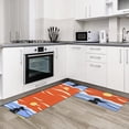 thumbnail image 3 of Abstract Art Kitchen Rugs Set of 2 Anti Fatigue Mats for Kitchen Floor Cushioned Kitchen Rugs and Mats Non Slip Kitchen Runner Comfort Standing Mat, Woman Seaside Sunset Landscape, 3 of 6