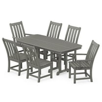 POLYWOOD Vineyard 7-Piece Dining Set in Slate Grey