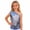 Blue, variant on Girls Tops Glitter Asymmetrical Shoulder Sequin Vest Stage Top Girls Clothes Black 5-8 Years