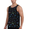 thumbnail image 2 of Easygdp Gamepads Men's Tank Top, Sleeveless Muscle T Shirts, Breathable, Quick-Dry, Loose for Gym, Running, Fitness - XX-Large, 2 of 9